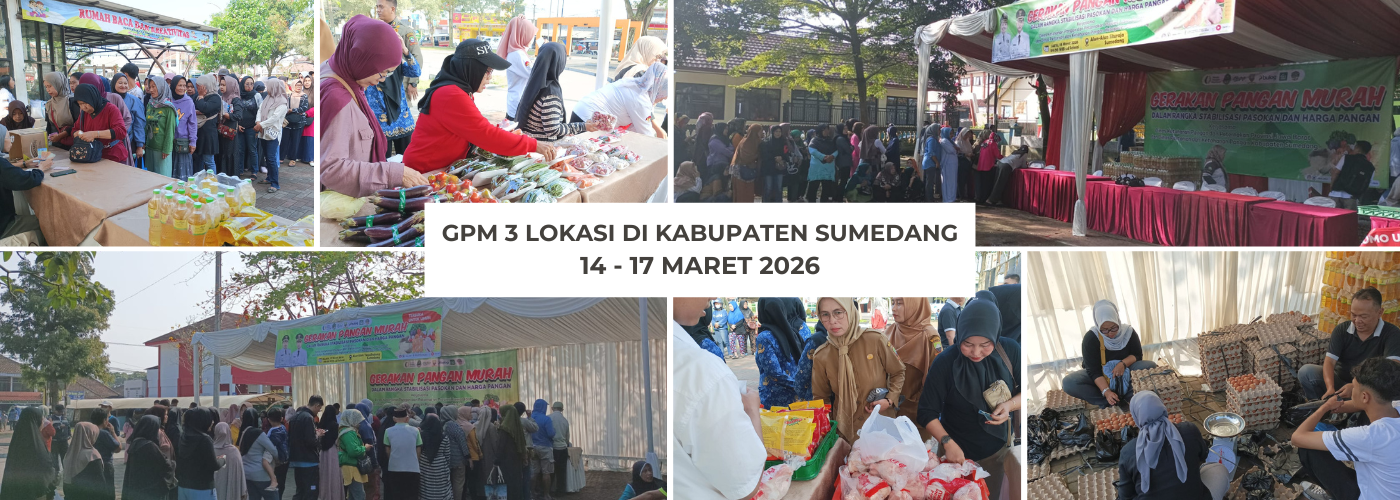 Gerakan Pangan Murah Hadir di Tiga Lokasi di Sumedang Jelang Lebaran